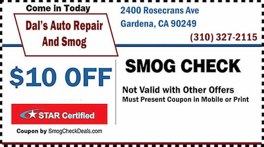 Dals Auto Repair And Smog Coupon