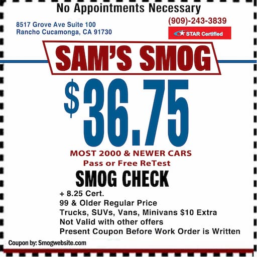 Smog Check Coupon Rancho Cucamonga Smog Check Coupon Rancho Cucamonga
