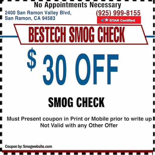 Smog Coupon San Ramon Smog Check Coupon San Ramon